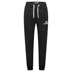 Geographical Norway Jogging Pant MAX BLACK DB MEN 054 (WY7833H/GN/Black). Czarne długie spodnie sportowe męskie Geographical Norway, na lato, bez wzorów, do biegania. Za 99.00 zł.
