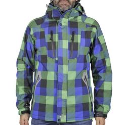 Kurtka softshell Peak Mountain Cina. Zielone kurtki softshell męskie Peak Mountain, l, bez wzorów, z softshellu, bez kaptura. W wyprzedaży za 268.50 zł.