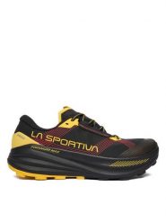 La Sportiva Buty do biegania Prodigio Max ZFRS104K00Y00 Czarny. Czarne buty do biegania męskie La Sportiva, bez wzorów, z materiału, bez zapięcia, do biegania. Za 879.99 zł.