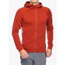 Bluza z kapturem męska Rab Nexus Hoody. Czerwone bluzy nierozpinane męskie RAB, l, bez wzorów, bez ramiączek, z kapturem. Za 369.99 zł.