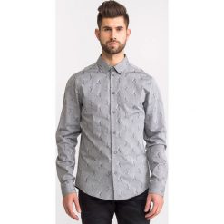 Szara koszula męska we wzór. Koszule męskie Versace Jeans. Za 269.70 zł.