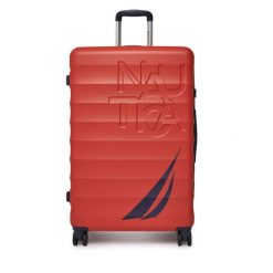 Walizka duża Nautica. Czerwone walizki męskie Nautica, bez wzorów, duże. Za 399.99 zł.