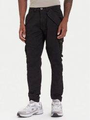 Alpha Industries Spodnie materiałowe Combat 126215 Czarny Slim Fit. Czarne spodnie na co dzień męskie Alpha Industries, bez wzorów, z bawełny. Za 299.00 zł.
