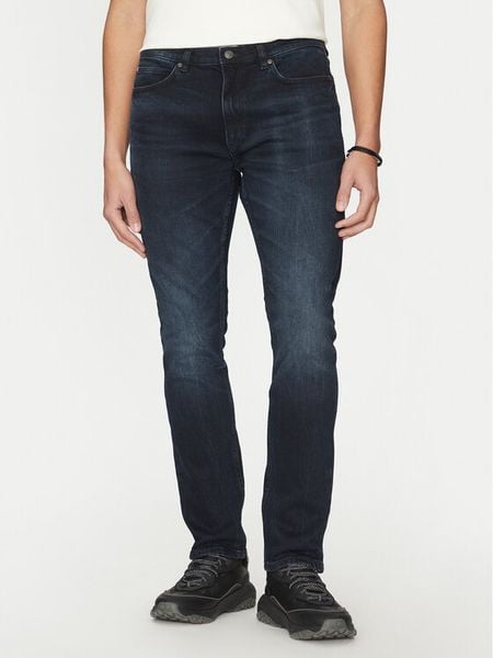 HUGO Jeansy 50530581 Granatowy Extra Slim Fit. Niebieskie jeansy męskie Hugo, bez wzorów, z bawełny. Za 319.99 zł.