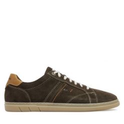 Półbuty Quiksilver. Brązowe codzienne półbuty męskie Quiksilver, bez wzorów, bez obcasa, bez zapięcia. Za 249.99 zł.