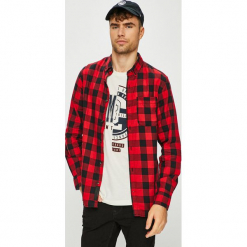 Produkt by Jack & Jones - Koszula. Brązowe koszule męskie PRODUKT by Jack & Jones, w kratkę, z bawełny, button down, z długim rękawem. W wyprzedaży za 79.90 zł.