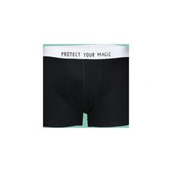 PROTECT YOUR MAGIC - bokserki bambusowe męskie. Czarne bokserki męskie Majtki z sosnowca, z dzianiny. Za 49.00 zł.