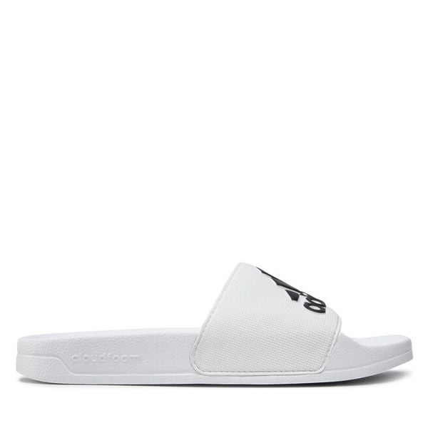 Klapki adidas. Białe klapki i japonki męskie ADIDAS, bez wzorów. Za 79.99 zł.