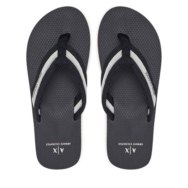 Japonki Armani Exchange. Niebieskie klapki i japonki męskie Armani Exchange, bez wzorów. Za 189.99 zł.