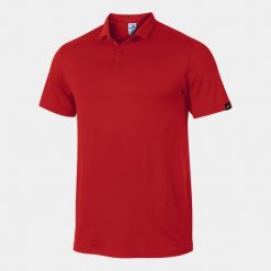 Koszulka polo do tenisa męska Joma Sydney. Czerwone koszulki polo męskie Joma, m, bez wzorów, sportowe, bez kołnierzyka, bez ramiączek. W wyprzedaży za 84.40 zł.