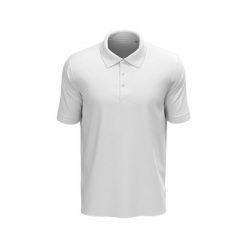 Męska Koszulka Polo Lux. Białe koszulki polo męskie Stedman, l, bez wzorów, bez kołnierzyka, bez ramiączek. Za 61.99 zł.
