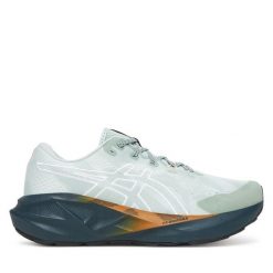 Buty do biegania Asics. Zielone buty do biegania męskie Asics, bez wzorów, bez zapięcia, do biegania. Za 679.99 zł.