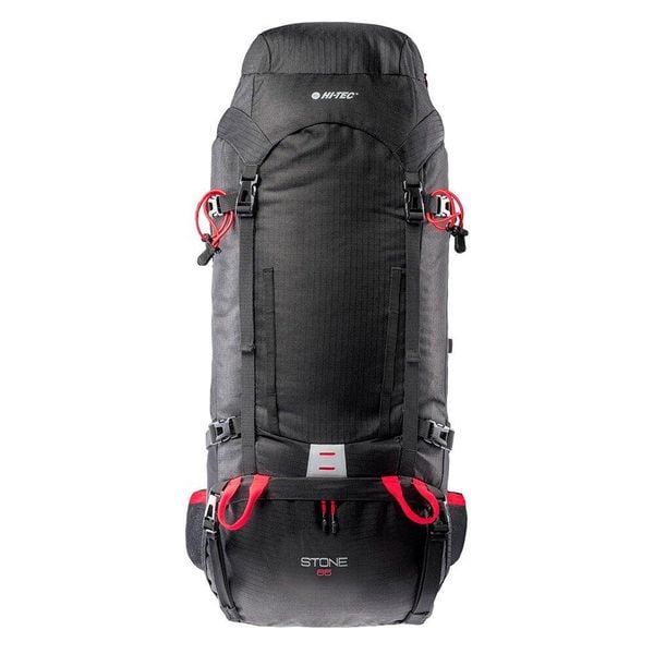 Plecak Turystyczny Unisex Dla Dorosłych Stone 65L. Czarne plecaki męskie Hi-tec, bez wzorów. Za 352.99 zł.