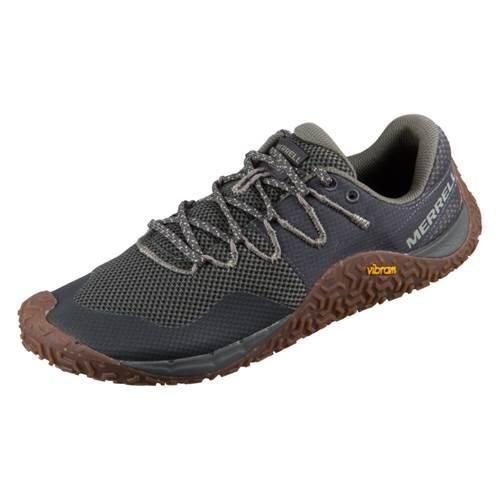 Buty do biegania męskie Merrell Trail Glove 6 Pine Gum. Szare buty do biegania męskie Merrell, bez wzorów, z materiału, bez zapięcia, do biegania. Za 607.00 zł.