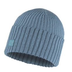 Czapka zimowa Knitted Rutger. Niebieskie czapki męskie Buff, na zimę, bez wzorów, sportowe. W wyprzedaży za 100.15 zł.
