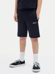 Jack & Jones Szorty sportowe Gordon 12270663 Granatowy Slim Fit. Niebieskie szorty sportowe męskie Jack & Jones, bez wzorów, z bawełny, sportowe. Za 79.99 zł.