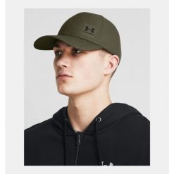 Czapka męska UA ArmourVent Stretch Fit Under Armour 1383438. Zielone czapki męskie Under Armour, bez wzorów, z poliesteru, sportowe. Za 119.99 zł.