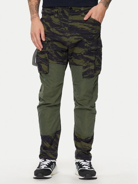 G-Star Raw Spodnie materiałowe 3D Cargo 2.0 D24308-D386-G393 Zielony Tapered Fit. Zielone spodnie na co dzień męskie G-Star Raw, bez wzorów, z bawełny, retro. Za 589.99 zł.