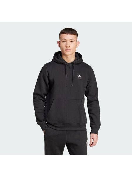 Adidas Bluza Trefoil Essentials IY4930 Czarny Regular Fit. Czarne bluzy nierozpinane męskie ADIDAS, l, bez wzorów, z syntetyku, bez ramiączek, bez kaptura. Za 189.99 zł.