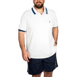 Koszulka Polo Męska Nautica Elm B&T. Białe koszulki polo męskie Nautica, m, bez wzorów, sportowe, bez kołnierzyka, bez ramiączek. Za 299.00 zł.