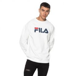 Bluza sportowa męska Fila Classic Pure. Białe bluzy nierozpinane męskie Fila, m, bez wzorów, sportowe, bez ramiączek, bez kaptura. Za 296.00 zł.