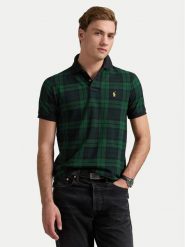 Polo Ralph Lauren Polo 710962013001 Zielony Custom Slim Fit. Zielone koszulki polo męskie Polo Ralph Lauren, l, bez wzorów, z bawełny, bez kołnierzyka, bez ramiączek. Za 639.99 zł.