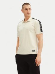 EA7 Emporio Armani Polo 7M000139 AF10375 U1079 Écru Regular Fit. Koszulki polo męskie EA7 Emporio Armani, m, bez wzorów, z bawełny, bez kołnierzyka, bez ramiączek. Za 229.99 zł.
