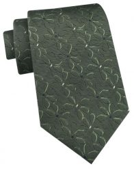Krawat Męski - Angelo di Monti - Zielony, Motyw Kwiatowy. Zielone krawaty i muchy męskie Angelo di Monti, bez wzorów, z tkaniny, eleganckie. Za 45.00 zł.