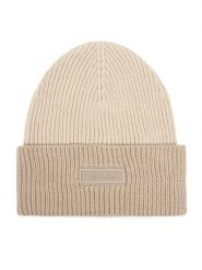 Calvin Klein Czapka LV04D8029G Écru. Czapki męskie Calvin Klein, na zimę, bez wzorów, z materiału. Za 219.99 zł.