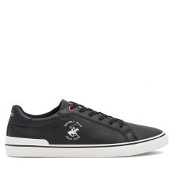 Tenisówki Beverly Hills Polo Club. Czarne trampki męskie Beverly Hills Polo Club, bez wzorów, bez zapięcia. Za 169.99 zł.