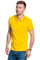 MĘSKIE POLO WRANGLER SS PIQUE POLO LEMON CHROME W7D5K4Y07 112131761. Koszulki polo męskie Wrangler, m, bez wzorów, bez kołnierzyka, bez ramiączek. Za 99.99 zł.