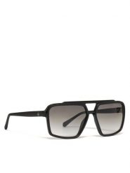Guess Okulary przeciwsłoneczne GU00076 Czarny. Czarne okulary przeciwsłoneczne męskie Guess, z aplikacjami, z tworzywa sztucznego, plastikowe. Za 629.99 zł.