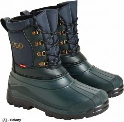 BDTROP2 - Buty męskie trzewiki śniegowce ocieplane TROP2 wykonane z wodoodpornej tkaniny poliestrowej podeszwa z termokauczuku (TR) wymienny wkład oci. Buty trekkingowe męskie Reis, bez wzorów, z tkaniny, bez obcasa, bez zapięcia. Za 188.78 zł.