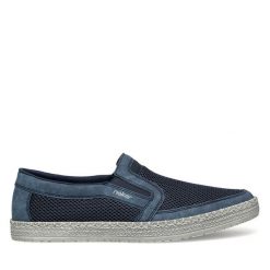 Tenisówki Rieker. Niebieskie trampki męskie Rieker, bez wzorów, bez zapięcia. Za 309.99 zł.