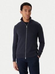 Marc O'Polo Kardigan 529 5144 61196 Granatowy Regular Fit. Niebieskie kardigany męskie Marc O'Polo, bez wzorów, z bawełny, bez kołnierzyka, bez ramiączek. Za 649.99 zł.