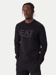 EA7 Emporio Armani Bluza 7M002278 AF22266 MC005 Czarny Regular Fit. Czarne bluzy nierozpinane męskie EA7 Emporio Armani, m, bez wzorów, z bawełny, bez ramiączek, bez kaptura. Za 449.99 zł.