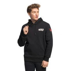 Bluza z kapturem Rossignol Hero Logo Sweat. Czarne bluzy nierozpinane męskie Rossignol, s, bez wzorów, sportowe, bez ramiączek, z kapturem. Za 360.00 zł.