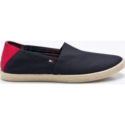 Tommy Hilfiger - Tenisówki. Niebieskie trampki męskie Tommy Hilfiger, bez wzorów, z gumy, bez zapięcia. W wyprzedaży za 159.90 zł.