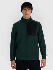 4F Polar ze stójką regular męski - zielony XL. Zielone bluzy z polaru męskie 4f, m, bez wzorów, z polaru, bez ramiączek, bez kaptura. Za 189.99 zł.