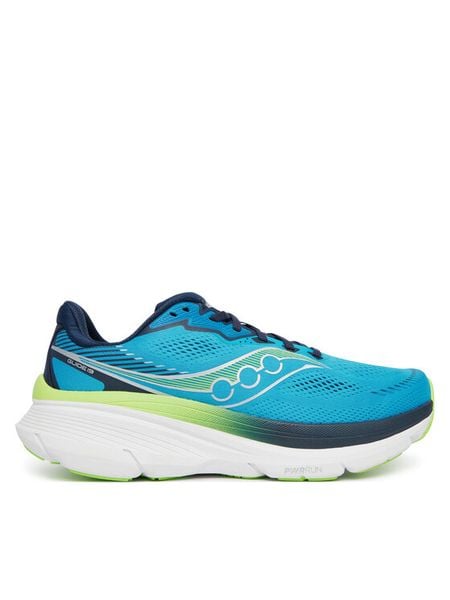 Saucony Buty do biegania Guide 19 S21058 Niebieski. Niebieskie buty do biegania męskie Saucony, bez wzorów, z materiału, bez zapięcia, do biegania. Za 699.99 zł.