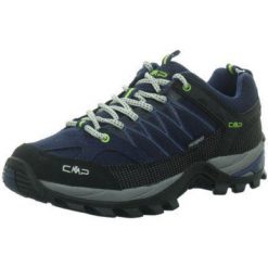 Buty trekkingowe męskie CMP Rigel Low. Czarne buty trekkingowe męskie CMP, bez wzorów, z materiału, sportowe, bez obcasa, bez zapięcia. Za 399.99 zł.