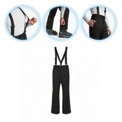 Spodnie narciarskie męskie KADVA Edge X Pants. Czarne spodnie narciarskie i snowboardowe męskie KADVA, bez wzorów, narciarskie. Za 129.99 zł.