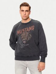 Mustang Bluza Auburn 1015638 Czarny Oversize. Czarne bluzy nierozpinane męskie Mustang, m, bez wzorów, z bawełny, bez ramiączek, bez kaptura. Za 209.99 zł.