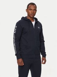 EA7 Emporio Armani Bluza 7M000568 AF13512 MB149 Granatowy Regular Fit. Niebieskie bluzy rozpinane męskie EA7 Emporio Armani, l, bez wzorów, z bawełny, bez ramiączek, bez kaptura. Za 539.99 zł.