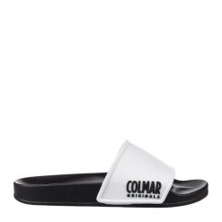 Klapki męskie Colmar Slipper Plain antypoślizgowe. Białe klapki i japonki męskie Colmar, bez wzorów. W wyprzedaży za 59.99 zł.