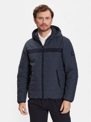 Tommy Hilfiger Kurtka przejściowa MW0MW31639 Granatowy Regular Fit. Niebieskie kurtki męskie Tommy Hilfiger, m, bez wzorów, z syntetyku, bez ramiączek, bez kaptura. Za 1,129.00 zł.