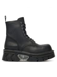 NEW ROCK Glany M-MILI084N-S6 Czarny. Czarne buty zimowe męskie NEW ROCK, bez wzorów, ze skóry, rockowe, bez obcasa, bez zapięcia. Za 1,059.00 zł.