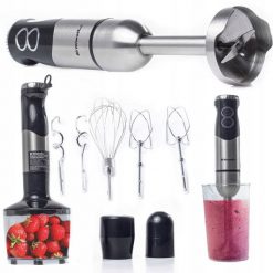 BLENDER RĘCZNY WIELOFUNKCYJNY RIWALL RB-01 6w1 TYTANOWE OSTRZA MOCNY. Blendery Riwall. Za 97.99 zł.