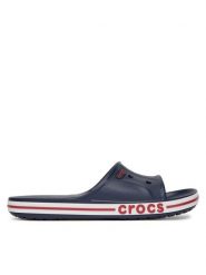 Crocs Klapki BAYABAND SLIDE 205392-4CC Granatowy. Niebieskie klapki i japonki męskie Crocs, bez wzorów, z tworzywa sztucznego. Za 149.99 zł.