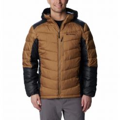 Kurtka Puchowa Columbia Labyrinth Loop Hooded Jacket Męska. Brązowe kurtki męskie Columbia, m, bez wzorów, z puchu, casualowe, bez ramiączek, bez kaptura. Za 750.99 zł.